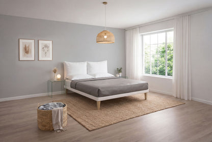 Letto Trama Bianco testata Soft - dettaglio