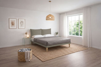 Letto Trama Cappuccino testata Soft - dettaglio