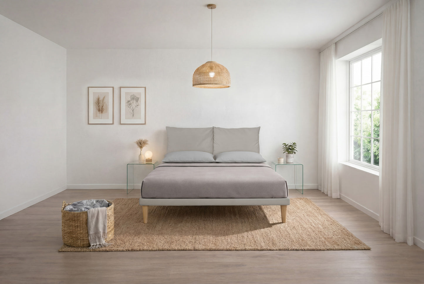 Letto Trama Tortora testata Soft (160 matrimoniale)