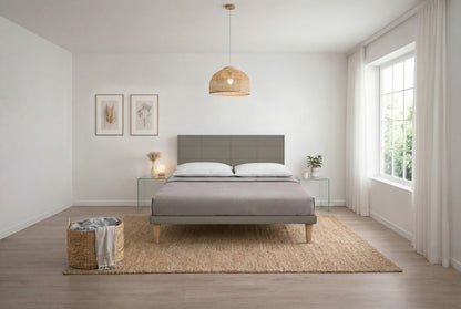 Letto Trama Cappuccino testata Square (160 matrimoniale)