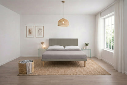 Letto Trama Cappuccino testata Vertical (160 matrimoniale)