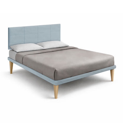 Letto Trama Azzurro – Rete Rivestita, Testata a Scelta - JoyShop Materassi 8
