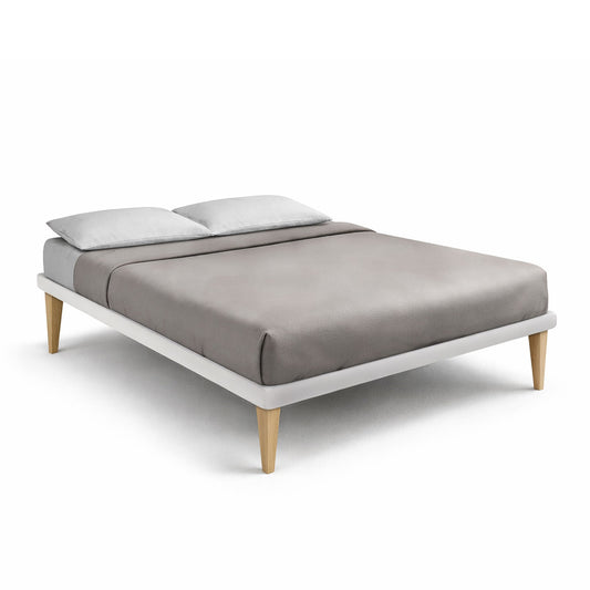 Letto Trama Bianco – Rete Rivestita, Testata a Scelta - JoyShop Materassi 7