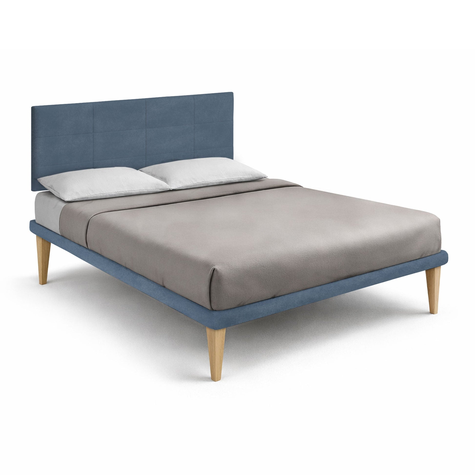Letto Trama Blu – Rete Rivestita, Testata a Scelta - JoyShop Materassi 8