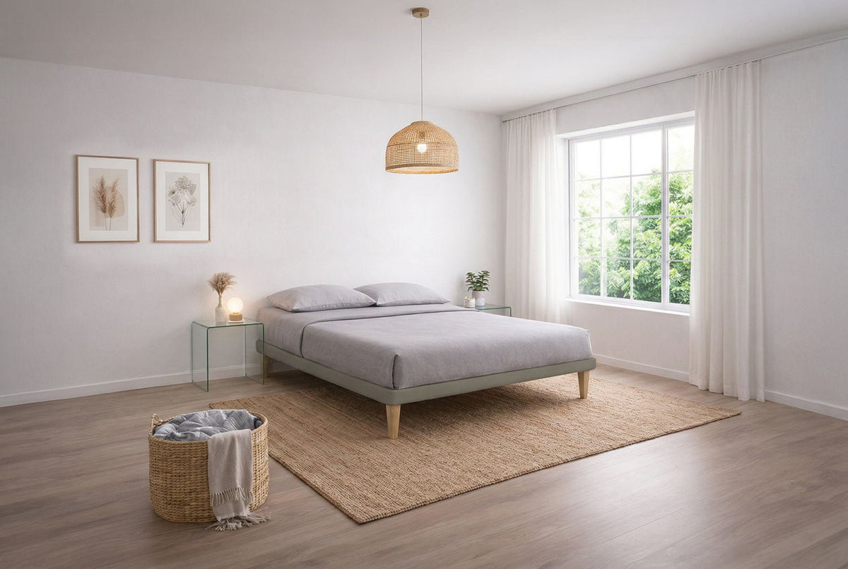 Letto Trama Cappuccino – Rete Rivestita, Testata a Scelta - JoyShop Materassi 3