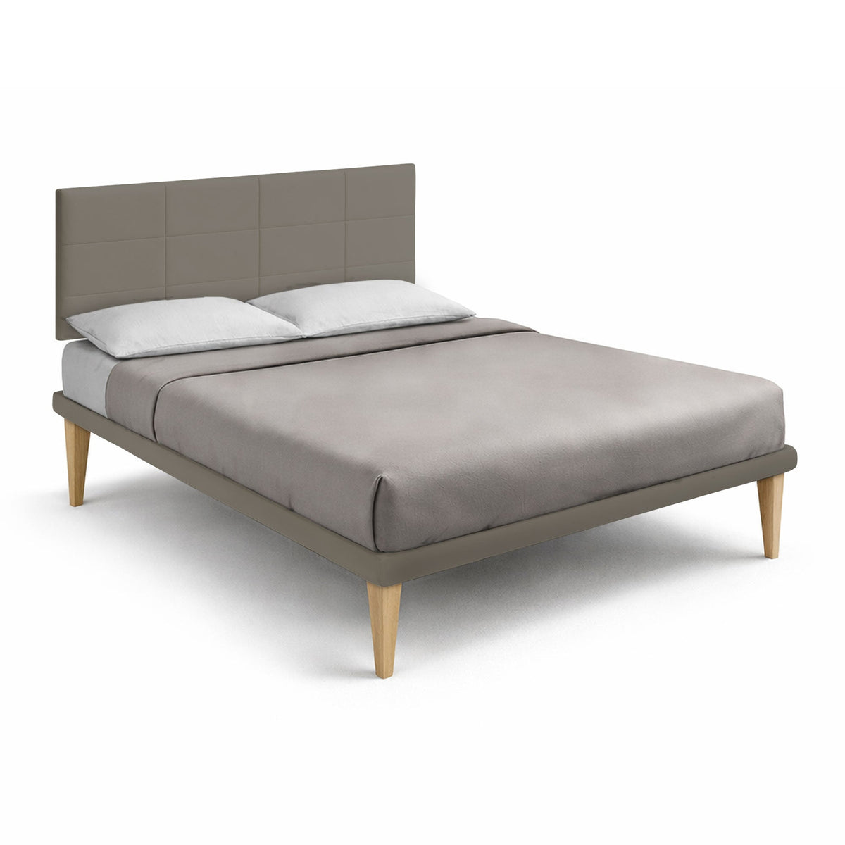 Letto Trama Cappuccino – Rete Rivestita, Testata a Scelta - JoyShop Materassi 8