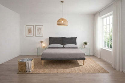 Letto Trama Grigio – Rete Rivestita, Testata a Scelta - JoyShop Materassi 16