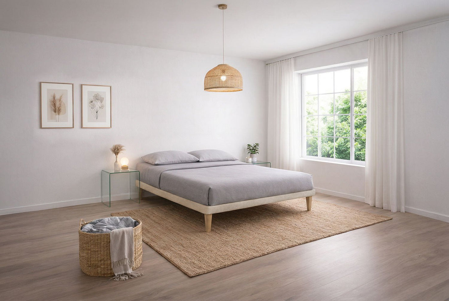 Letto Trama Sabbia – Rete Rivestita, Testata a Scelta - JoyShop Materassi 3