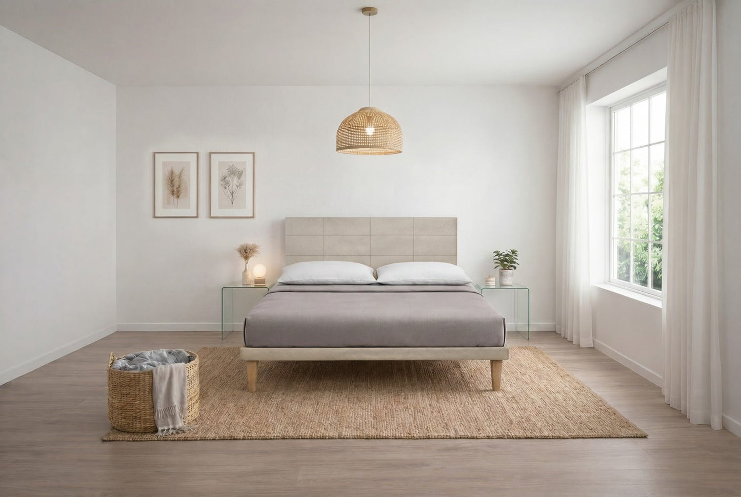 Letto Trama Sabbia – Rete Rivestita, Testata a Scelta - JoyShop Materassi 7
