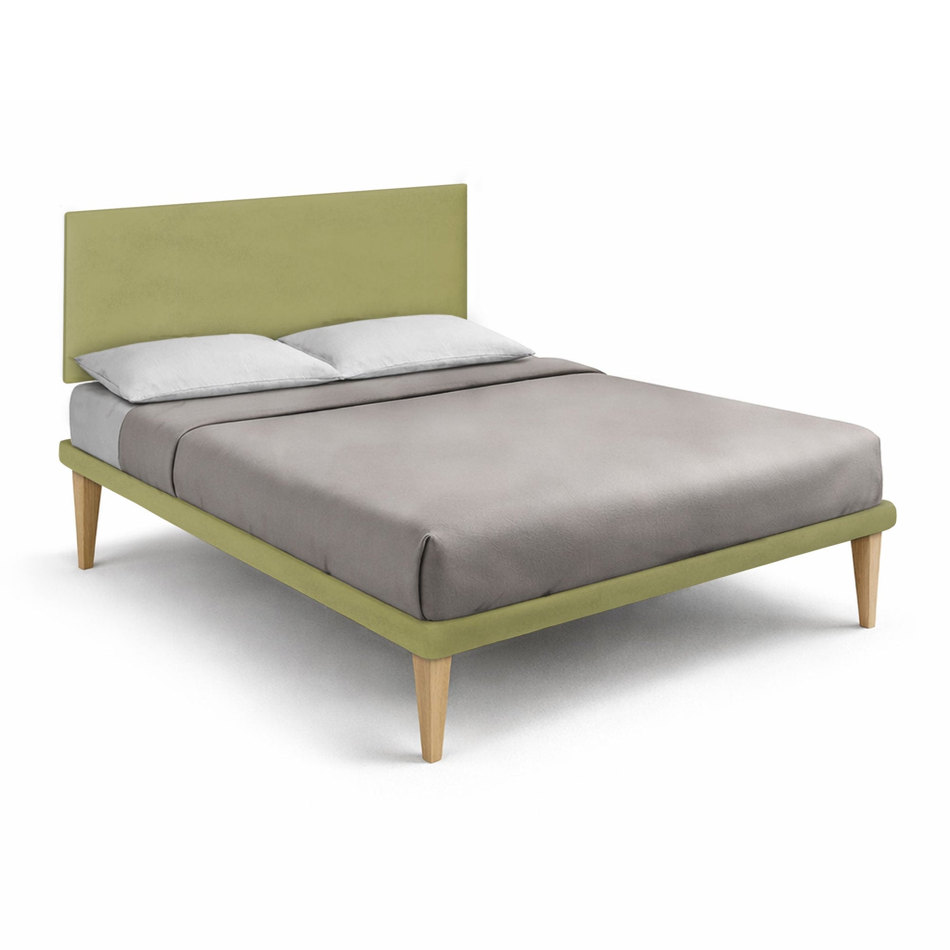 Letto Trama Tè Verde – Rete Rivestita, Testata a Scelta - JoyShop Materassi 14