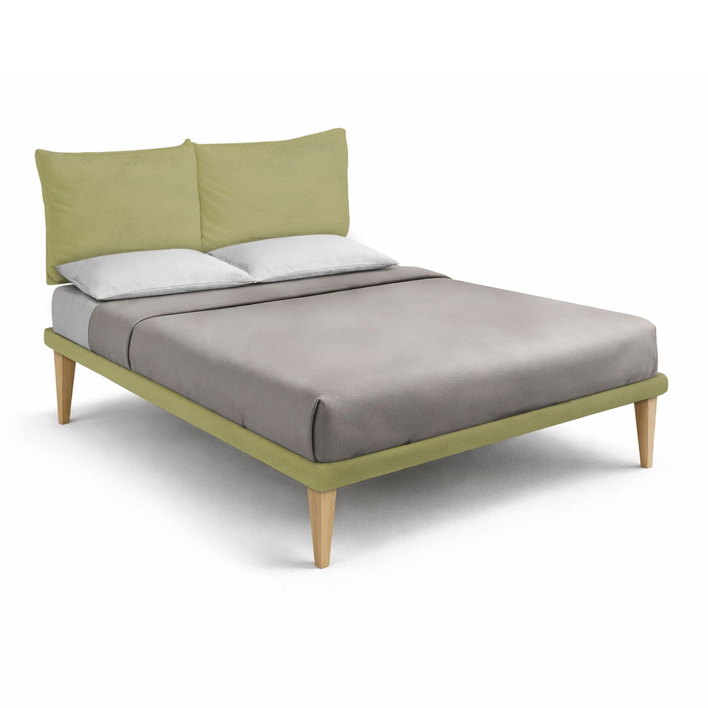 Letto Trama Tè Verde – Rete Rivestita, Testata a Scelta - JoyShop Materassi 17