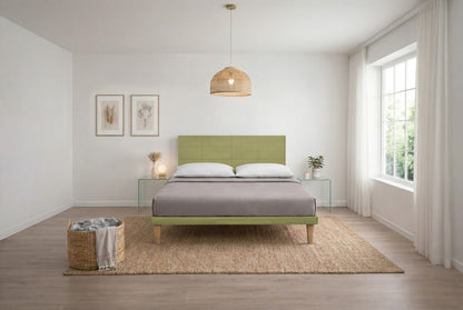 Letto Trama Tè Verde – Rete Rivestita, Testata a Scelta - JoyShop Materassi 7