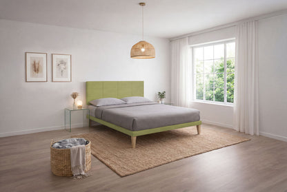Letto Trama Tè Verde – Rete Rivestita, Testata a Scelta - JoyShop Materassi 9