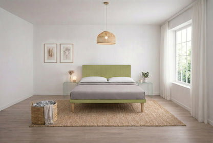 Letto Trama Tè Verde – Rete Rivestita, Testata a Scelta - JoyShop Materassi 4