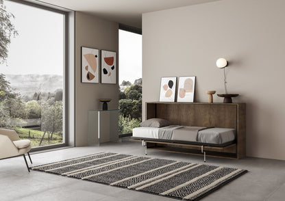 Letto Nido Noce singolo aperto