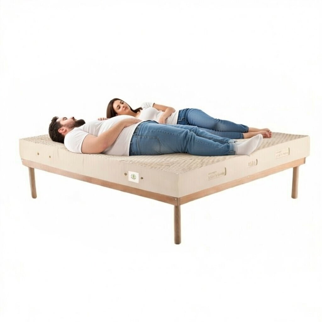 Materasso 100% lattice a 7 zone differenziate con tessuto anallergico alto 20 cm - MARS - 80x190 Singolo standard - JoyShop Materassi