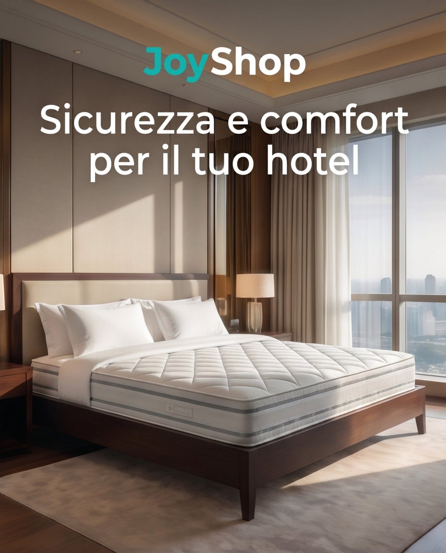 Materasso a Molle Insacchettate + 3 cm Memory Ignifugo Certificato Classe 1 IM H25 cm - 80x190 Singolo standard - JoyShop Materassi