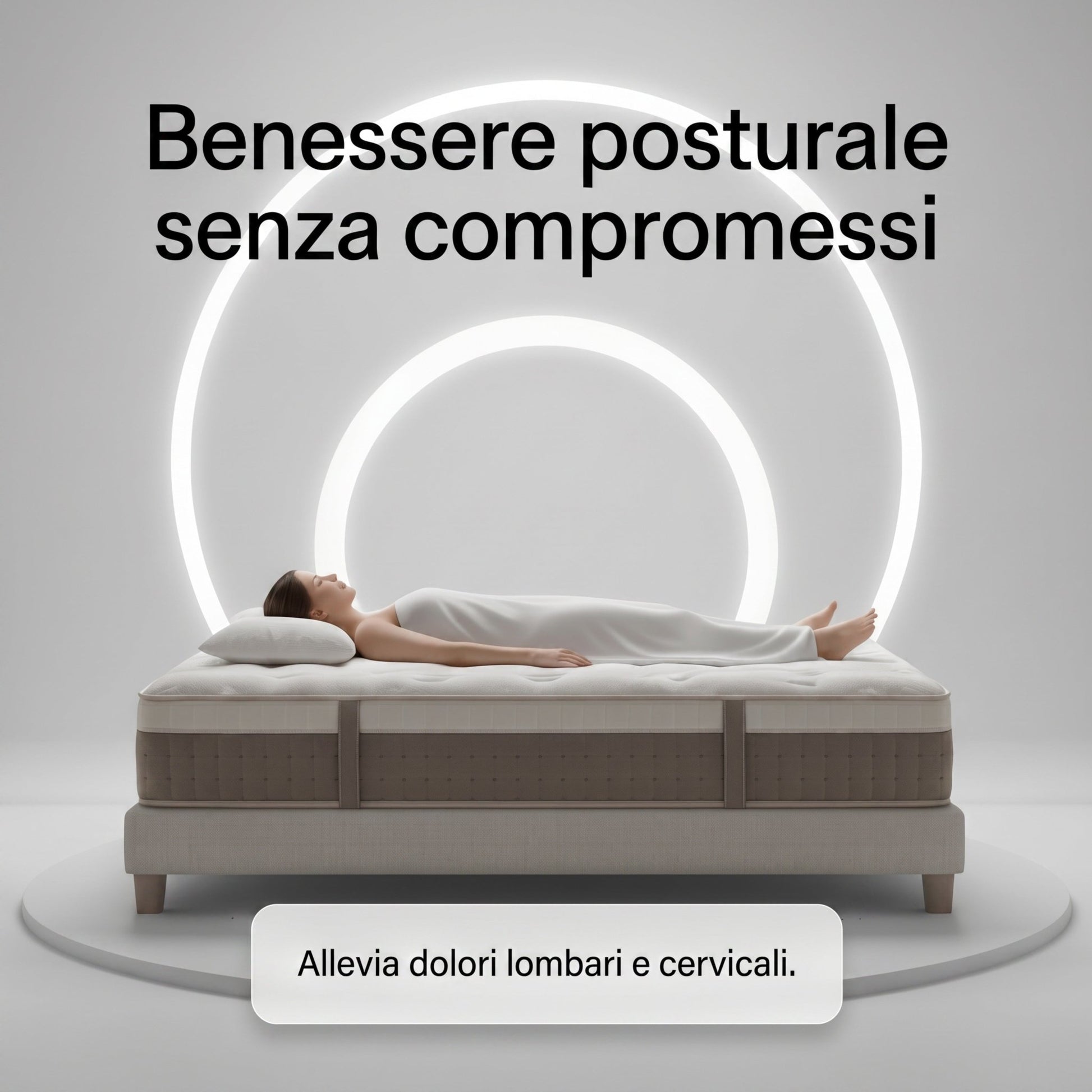 Materasso con 5 cm di Memory H25 Ortopedico Multionda a base di Acqua - AQUATEC - 80x190 Singolo standard - JoyShop Materassi