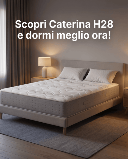 Materasso in memory alto 28 cm con tessuto anallergico Traspirante e fresco - CATERINA H28 - 80x190 Singolo standard - JoyShop Materassi