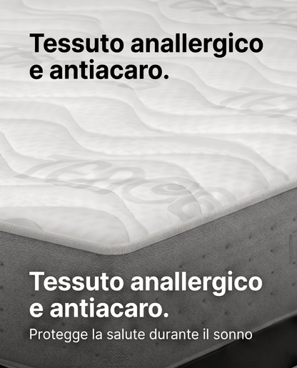Materasso in memory alto 28 cm con tessuto anallergico Traspirante e fresco - CATERINA H28 - 80x190 Singolo standard - JoyShop Materassi
