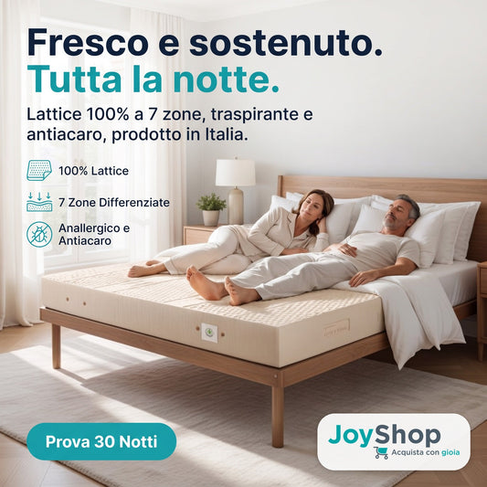 Materasso Lattice 100% – 7 Zone, 19 cm, Traspirante | MARS - JoyShop Materassi 3