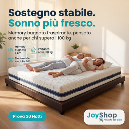 Materasso Memory Bugnato Traspirante – 5 cm, 27 cm, Alta Portanza | MEMORY KING - JoyShop Materassi 2