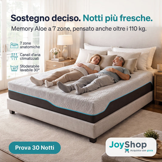 Materasso Memory Climatizzato – 7 Zone, 26 cm, Alta Portanza | CLIMA MEMORY - JoyShop Materassi 2