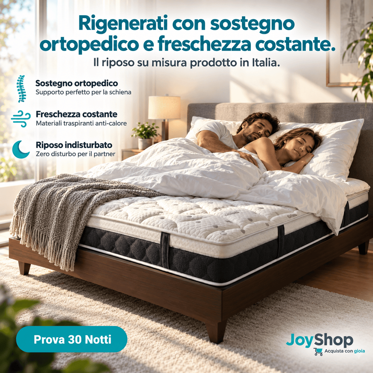 Materasso Memory Gel PolarGel – 7 Zone, 25 cm, Antistatico | RIGENERA - JoyShop Materassi 2