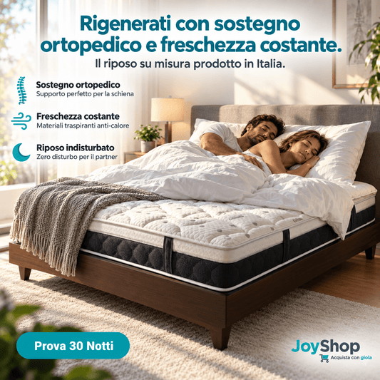 Materasso Memory Gel PolarGel – 7 Zone, 25 cm, Antistatico | RIGENERA - JoyShop Materassi 2
