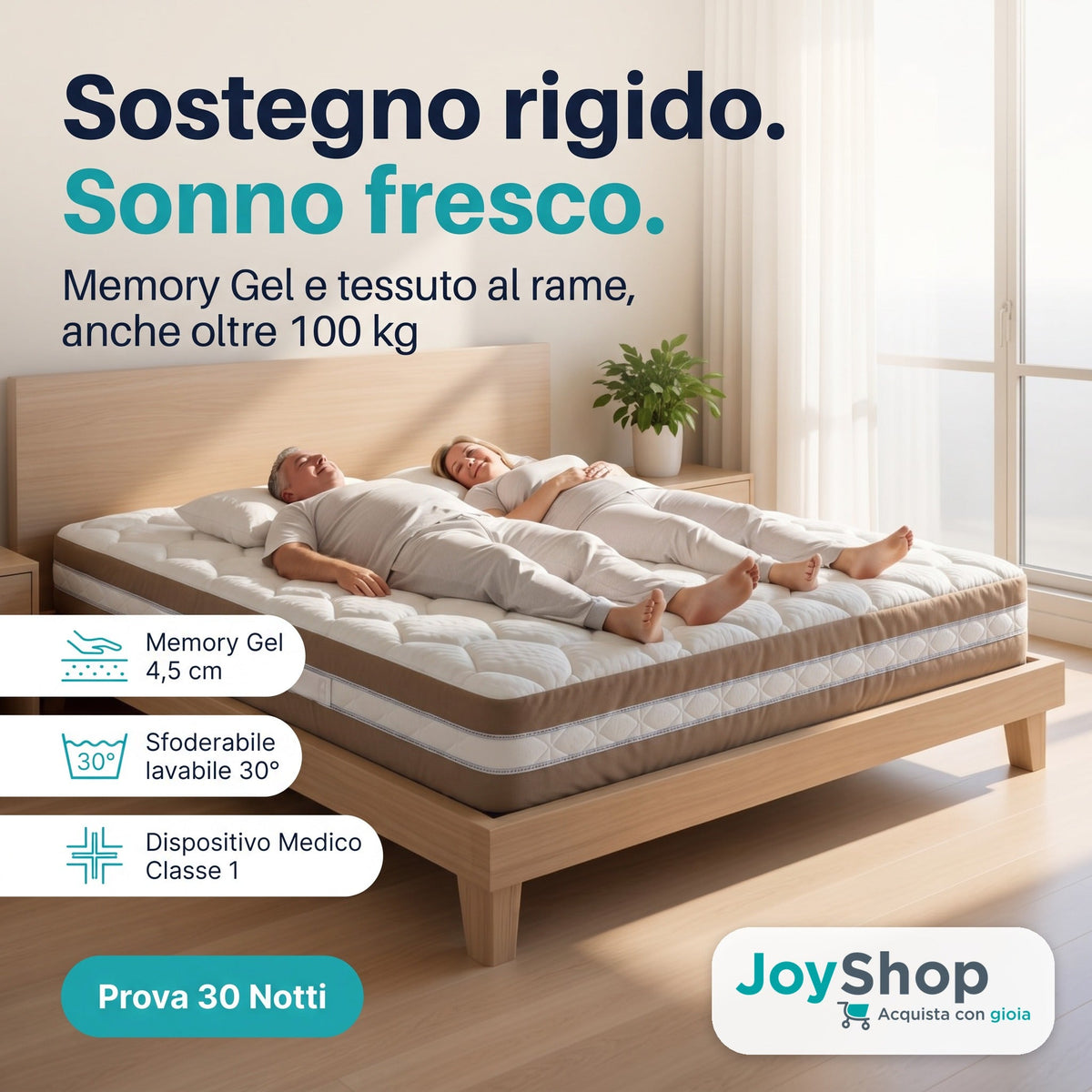 Materasso Memory Gel Rame Terapia – 3D Estivo, 25 cm | FIVE RAME - JoyShop Materassi 2