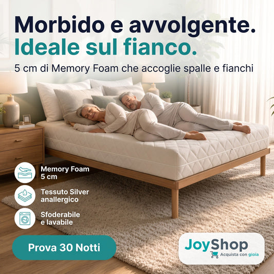 Materasso Memory Morbido Avvolgente – 5 cm, 23 cm, Anallergico | ERRY PLUS - JoyShop Materassi 2