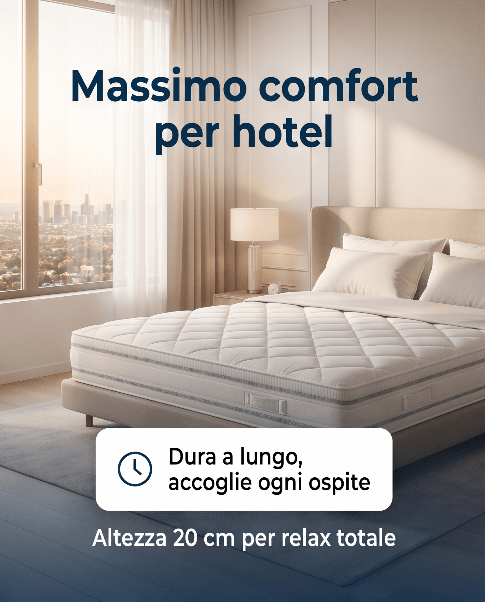 Materasso Modulare Espanso Ignifugo Certificato Classe 1 IM H20 cm - 80x190 Singolo standard - JoyShop Materassi