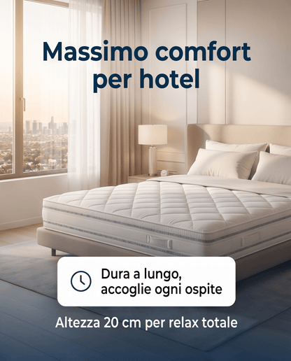 Materasso Modulare Espanso Ignifugo Certificato Classe 1 IM H20 cm - 80x190 Singolo standard - JoyShop Materassi
