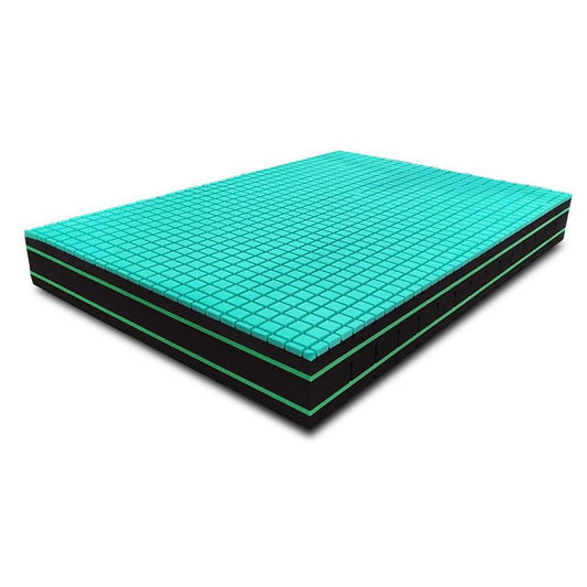 Matelas anatomique à mémoire de forme Aloe H24 avec tissu hybride - ALOE MEMORY