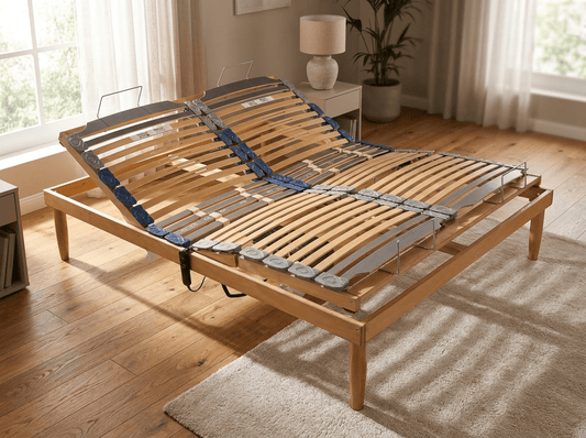 Rete a Doghe in Legno ad Alzata Unica Rinforzata – Fissa, Manuale, Elettrica | ORIONE 1- JoyShop Materassi