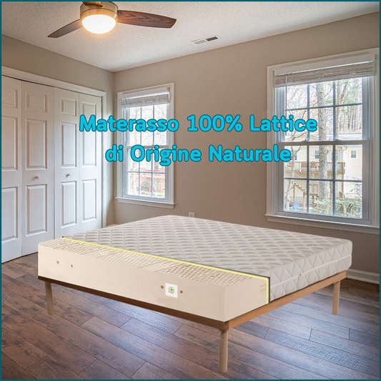100% natural latex mattress with 20 cm thick anti-mite fabric - POLARIS