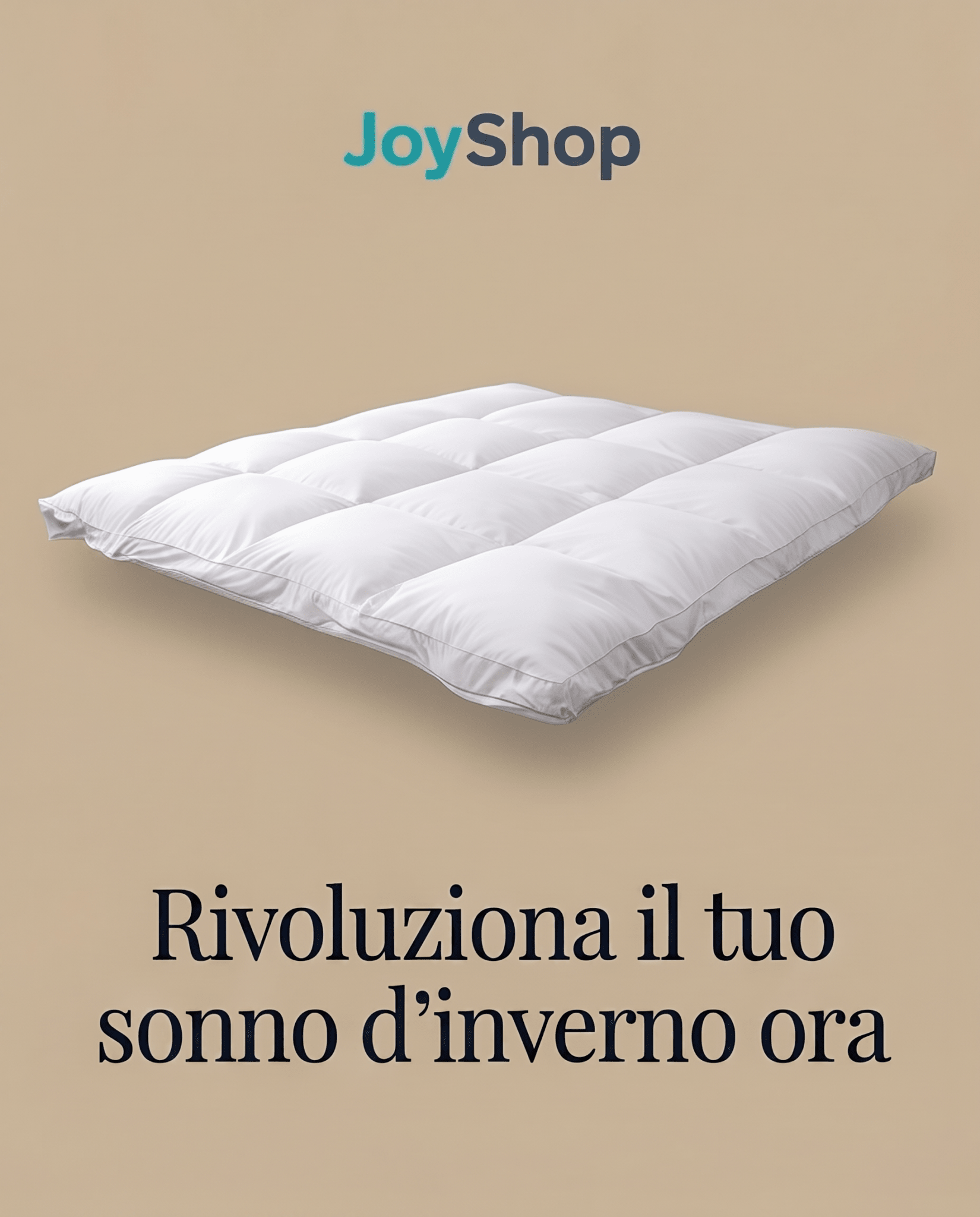 Topper correggi materasso termoregolatore in piuma oca 20% Piumino 80% Piumetta 600 GR/MQ 160x200 cm - 160x200 - JoyShop Materassi