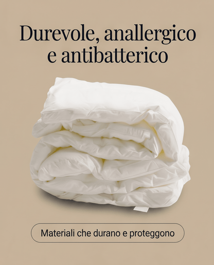 Topper correggi materasso termoregolatore in piuma oca 20% Piumino 80% Piumetta 600 GR/MQ 160x200 cm - 160x200 - JoyShop Materassi