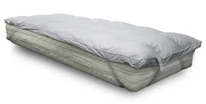Thermo-regulating mattress topper in feather and goose down 20% Down 80% Feather 600 GR/M2 160x200 cm