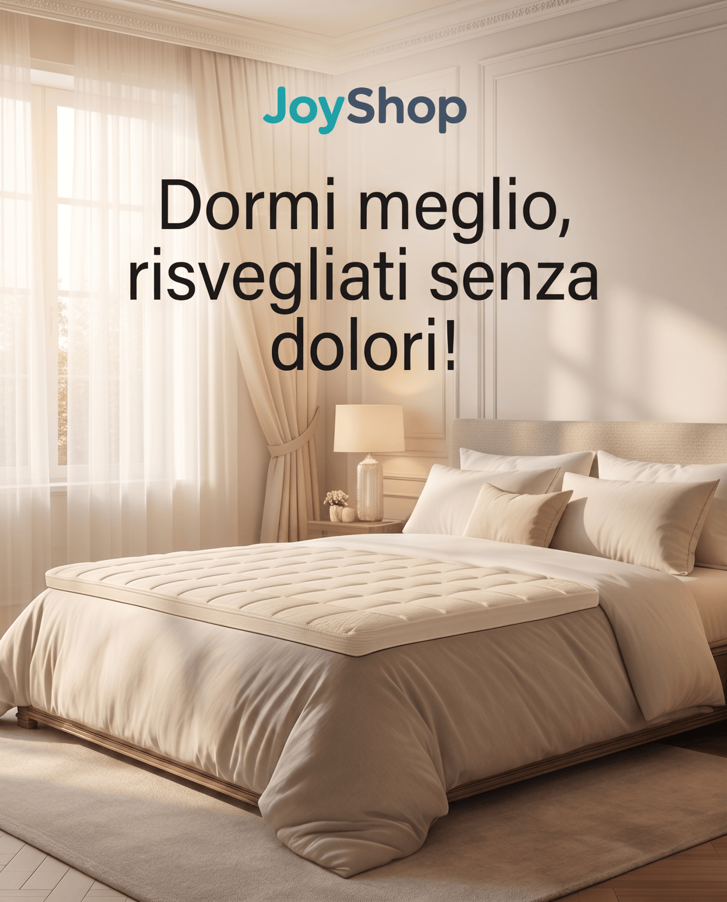 Topper Memory Foam – Correttore Anallergico, 7 cm, Sfoderabile Lavabile - JoyShop Materassi 4