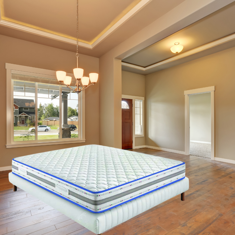 URANO MEMORY - Firm spring mattress with memory foam for improved comfort, 24 cm high